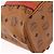 Bolsa Tote MCM Vicetos em PVC e couro marrom com detalhes dourados 2way Auth ki6729A - vista 17