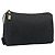 LOEWE Anagram Clutch Bag Canvas Schwarz Goldfarben Auth ep15245