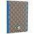 GUCCI GG Supreme Disney Donald Duck Note Book Cuir Beige Bleu Auth SW2661M
