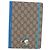 GUCCI GG Supreme Disney Donald Duck Note Book Cuir Beige Bleu Auth SW2661M - vue 13