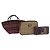 Set di 3 borse Burberry Nova Check Blue Label in nylon, Marrone e Rosso, Autentico am11993