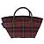 Set di 3 borse Burberry Nova Check Blue Label in nylon, Marrone e Rosso, Autentico am11993 - vista 3