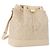 VALENTINO Borsa a Spalla con Coulisse in Pelle Avorio Auth BA14162V Crudo