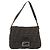 FENDI Zucca Canvas Mamma Baguette Bolsa de Ombro Lã Marrom Ouro Auth 192244V Dourado - vista 13