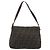 FENDI Zucca Canvas Mamma Baguette Bolsa de Ombro Lã Marrom Ouro Auth 192244V Dourado - vista 2