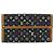 LOUIS VUITTON Monogram Multicolor Porte Tresor Wallet Black M92658 Auth 193171 - vista 13