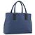 Bolso BOTTEGA VENETA de cuero Azul Negro Auth ka5382