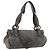LOEWE Tote Bag Wildleder Grau Silber Auth 192813 Braun