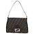 FENDI Zucca Canvas Mamma Baguette Schultertasche Braun Silber Auth 192730V - Ansicht 13