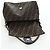 FENDI Zucca Canvas Mamma Baguette Schultertasche Braun Silber Auth 192730V - Ansicht 20