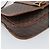 Céline Borsa a Spalla CELINE Macadam Canvas PVC Pelle Marrone Oro Auth 194551 D'oro - vista 14