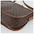 Céline Borsa a Spalla CELINE Macadam Canvas PVC Pelle Marrone Oro Auth 194551 D'oro - vista 15
