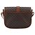Céline Borsa a Spalla CELINE Macadam Canvas PVC Pelle Marrone Oro Auth 194551 D'oro - vista 2
