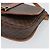Céline Borsa a Spalla CELINE Macadam Canvas PVC Pelle Marrone Oro Auth 194551 D'oro - vista 9