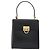 Sac à main Salvatore Ferragamo Gancini en cuir 2way Noir Or Auth 192668 Doré - vue 13