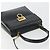 Sac à main Salvatore Ferragamo Gancini en cuir 2way Noir Or Auth 192668 Doré - vue 6