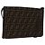 Borsa a Spalla FENDI Zucca Canvas Marrone Oro Auth 192615 D'oro