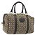 Céline CELINE C Sulky Boston Bag Canvas Beige Gold Tone Auth 192838