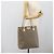 Borsa Tote GUCCI GG Supreme in PVC e pelle Beige Argento 131220 Auth ep15221 - vista 22