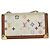 LOUIS VUITTON Monogram Multicolor Pochette Cles Purse White M92655 Auth 194618 Bianco - vista 13