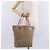 Borsa Tote GUCCI GG Canvas Beige Oro 120836 Auth 193531 D'oro - vista 25