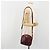Borsa a Spalla CARTIER Must Line Pelle Bordeaux Oro Auth 194006 D'oro Bordò - vista 25