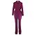 Conjunto coordenado de seda roxa Prada: túnica e calças de alfaiataria Roxo - vista 3