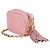 Mini bolsa camera Chanel rosa acolchoada - vista 3