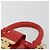 Clutch Louis Vuitton Monogram Top Handle in tela Monogram Rosso - vista 7