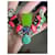 Collana statement multicolore con gemme J.Crew Nero Rosa Bianco Blu Verde  - vista 5