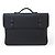 Hermès BORSA CARTELLA HERMES SERVIETTE 57 IN PELLE EPSOM NERA MACBOOK Nero
