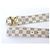 NEUER LOUIS VUITTON LV INITIALS M9609 T95 DAMIER AZUR GÜRTEL Weiß - Ansicht 9