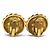 VINTAGE CHANEL 1994 GABRIELLE COCO GOLDENE METALL-OHRSTECKER - Ansicht 3