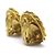VINTAGE CHANEL 1994 GABRIELLE COCO GOLDENE METALL-OHRSTECKER - Ansicht 4