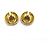 VINTAGE CHANEL 1994 GABRIELLE COCO GOLDENE METALL-OHRSTECKER - Ansicht 5
