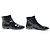 BOTAS LOUIS VUITTON SIXTIES FLAT ANKLE BOOT 40 botines en piel charol Negro - vista 3