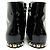 BOTAS LOUIS VUITTON SIXTIES FLAT ANKLE BOOT 40 botines en piel charol Negro - vista 5
