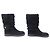 BOTAS LOUIS VUITTON SNOWY FLAT HALF BOOT 36.5 37 DE PIEL FORRADA Negro - vista 3