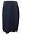CHANEL WOOL STRAIGHT SKIRT SIZE 44 L NAVY BLUE