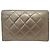 CHANEL CAMBON LOGO CC gesteppte Ledergeldbörse BRONZE - Ansicht 2
