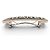 ACCESSORIO PER CAPELLI CHANEL BARRETTE LOGO METALLO ORO E ARGENTO D'oro - vista 3