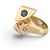 NEUER LOUIS VUITTON TRUNK M68177 T55 MULTIFARBENER STRASS GOLD RING Golden - Ansicht 2