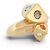 NEUER LOUIS VUITTON TRUNK M68177 T55 MULTIFARBENER STRASS GOLD RING Golden - Ansicht 3