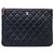 Timeless NUOVA CHANEL POUCH CLASSICA IN PELLE MATELASSÉ CON ZIP A82545 Nero