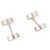 Hermès GEMELLI HERMES MAGNETICI IN ARGENTO STERLING 925 19.5G SILVER CUFFLINKS