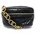 VINTAGE CHANEL Schwarzer gesteppter Leder-Gürtelbeutel - Ansicht 2