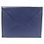 NUOVA POCCHETTE ENVELOPE CHOPARD 22.5CM IN PELLE BLU POUCH CLUTCH - vista 2