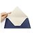NUOVA POCCHETTE ENVELOPE CHOPARD 22.5CM IN PELLE BLU POUCH CLUTCH - vista 5