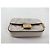 Baguette Pouch con zip logo Fendi in pelle stampata FF Bianco - vista 7