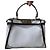 Borsa Fendi Peekaboo Iconic Mini Nero Bianco D'oro